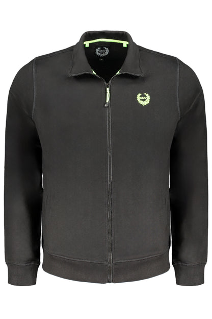 GIAN MARCO VENTURI HERREN-SWEATSHIRT MIT SCHWARZEM ZIP