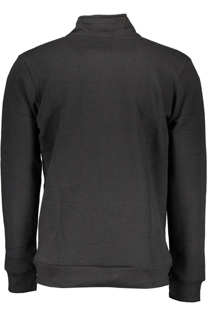 GIAN MARCO VENTURI HERREN SWEATSHIRT SCHWARZ MIT REISSVERSCHLUSS