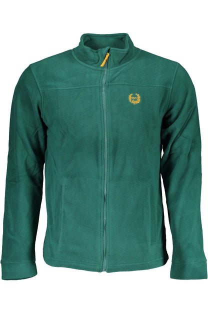 GIAN MARCO VENTURI HERREN-SWEATSHIRT MIT ZIP GRÜN