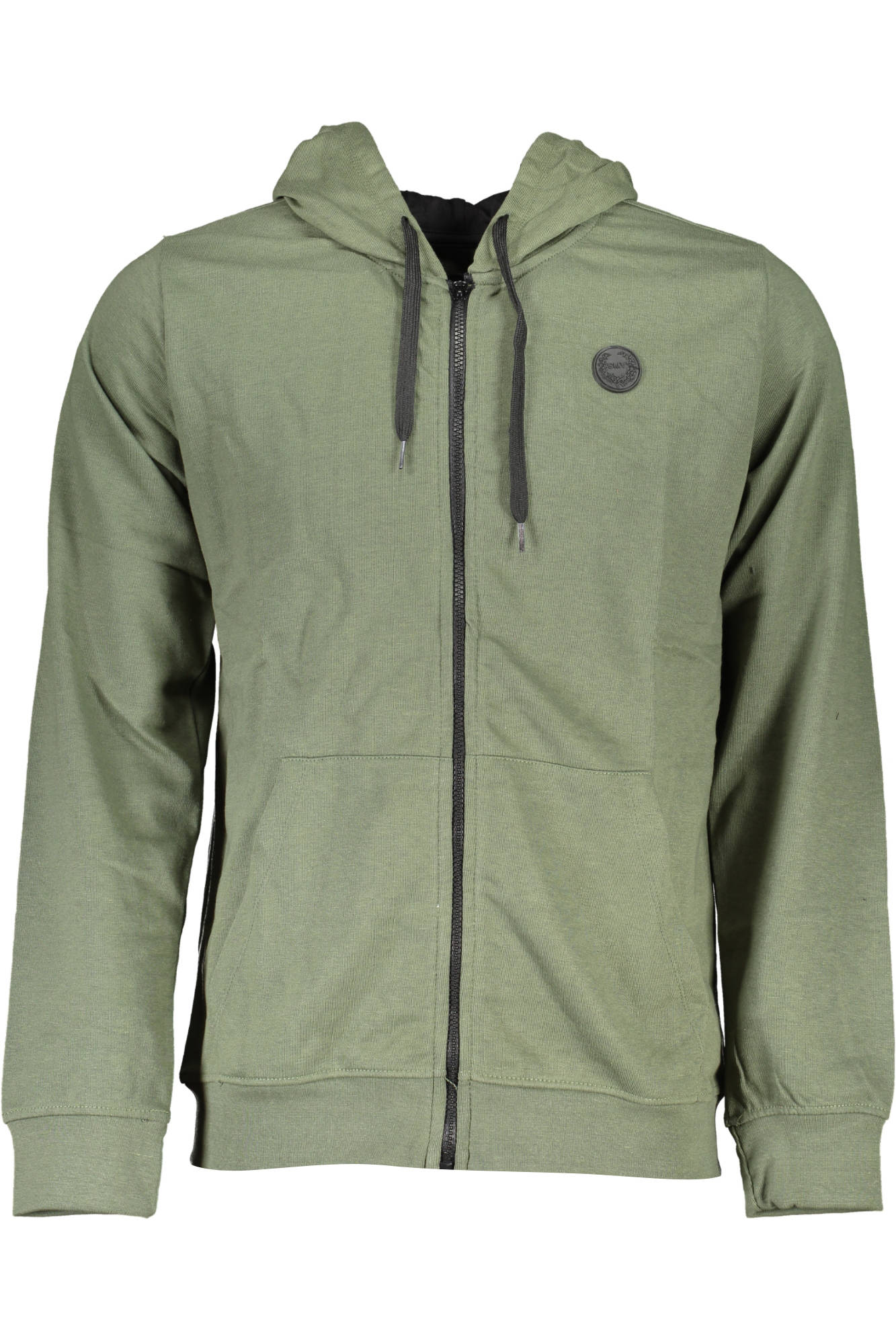 GIAN MARCO VENTURI HERREN-SWEATSHIRT MIT ZIP GRÜN