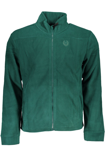 GIAN MARCO VENTURI GRÜNES REISSVERSCHLUSS-SWEATSHIRT FÜR HERREN