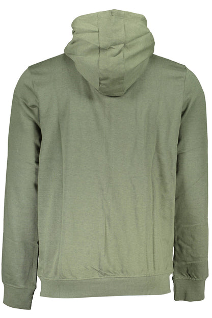 GIAN MARCO VENTURI HERREN-SWEATSHIRT MIT ZIP GRÜN