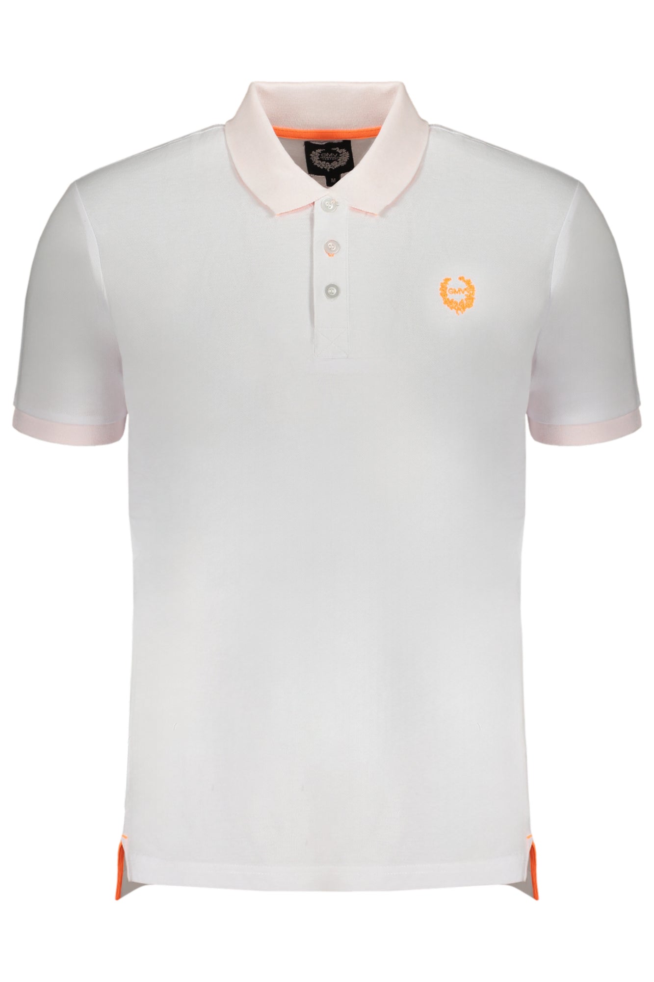 GIAN MARCO VENTURI WEISSES KURZÄRMELIGES POLOSHIRT FÜR HERREN