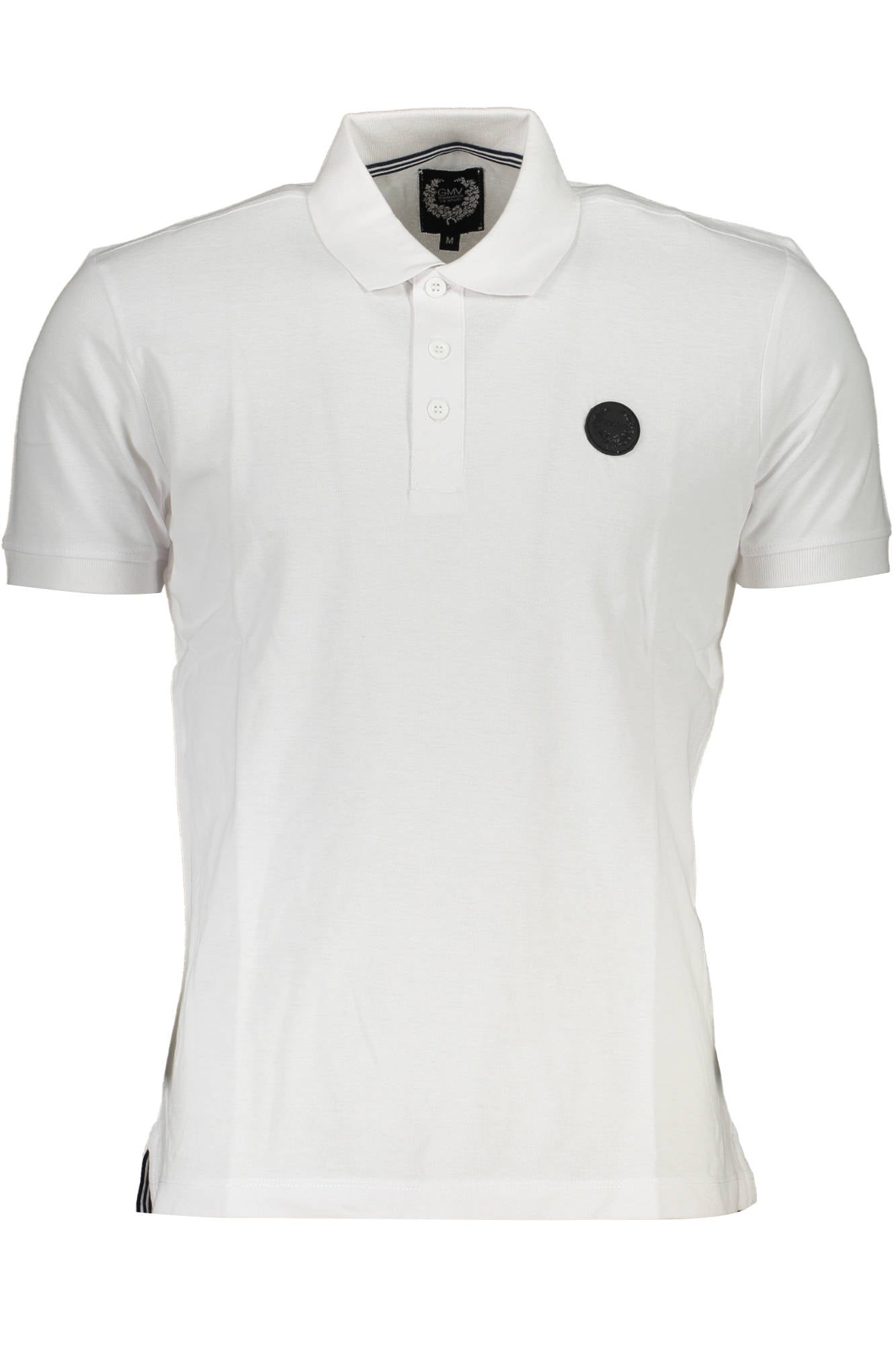 GIAN MARCO VENTURI HERREN KURZARM POLO WEISS
