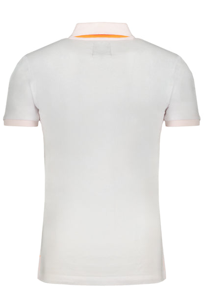 GIAN MARCO VENTURI WEISSES KURZÄRMELIGES POLOSHIRT FÜR HERREN