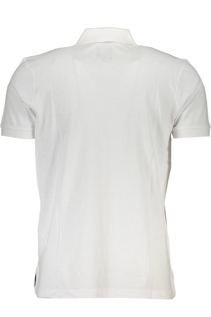 GIAN MARCO VENTURI HERREN KURZARM POLO WEISS