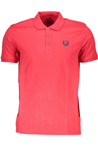 GIAN MARCO VENTURI HERREN KURZARM POLOSHIRT ROT