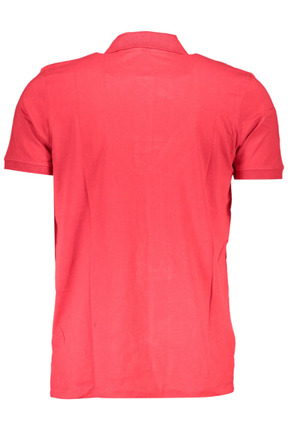 GIAN MARCO VENTURI HERREN KURZARM POLOSHIRT ROT