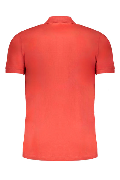 GIAN MARCO VENTURI ROTES KURZÄRMELIGES POLOSHIRT FÜR HERREN