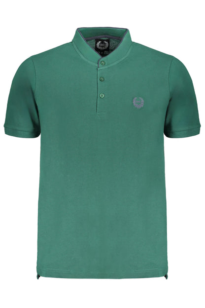 GIAN MARCO VENTURI GRÜNES KURZÄRMELIGES HERREN-POLOSHIRT