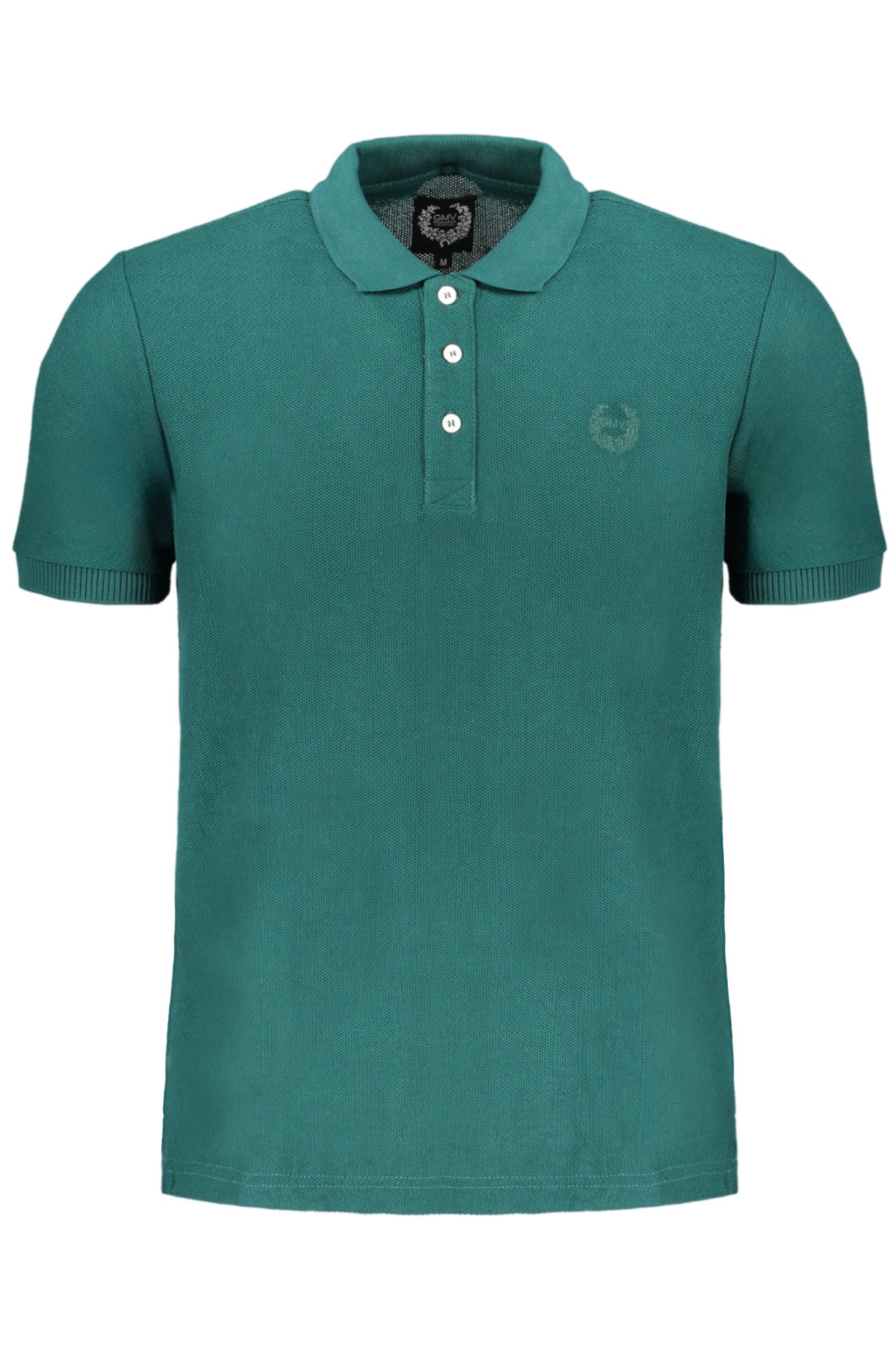 GIAN MARCO VENTURI GRÜNES KURZÄRMELIGES HERREN-POLOSHIRT