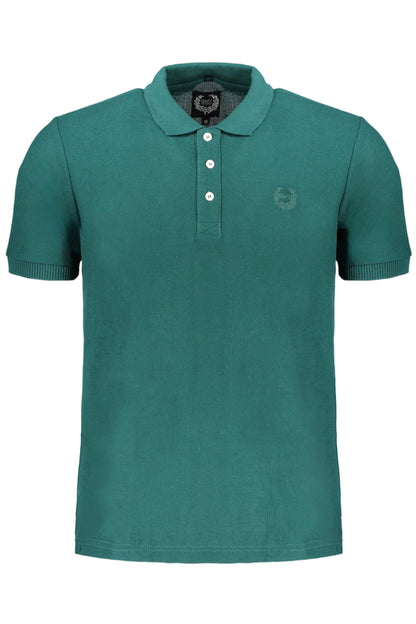 GIAN MARCO VENTURI GRÜNES KURZÄRMELIGES HERREN-POLOSHIRT