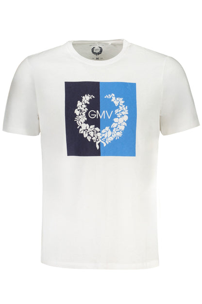 GIAN MARCO VENTURI HERREN-KURZÄRMELIGES T-SHIRT WEISS