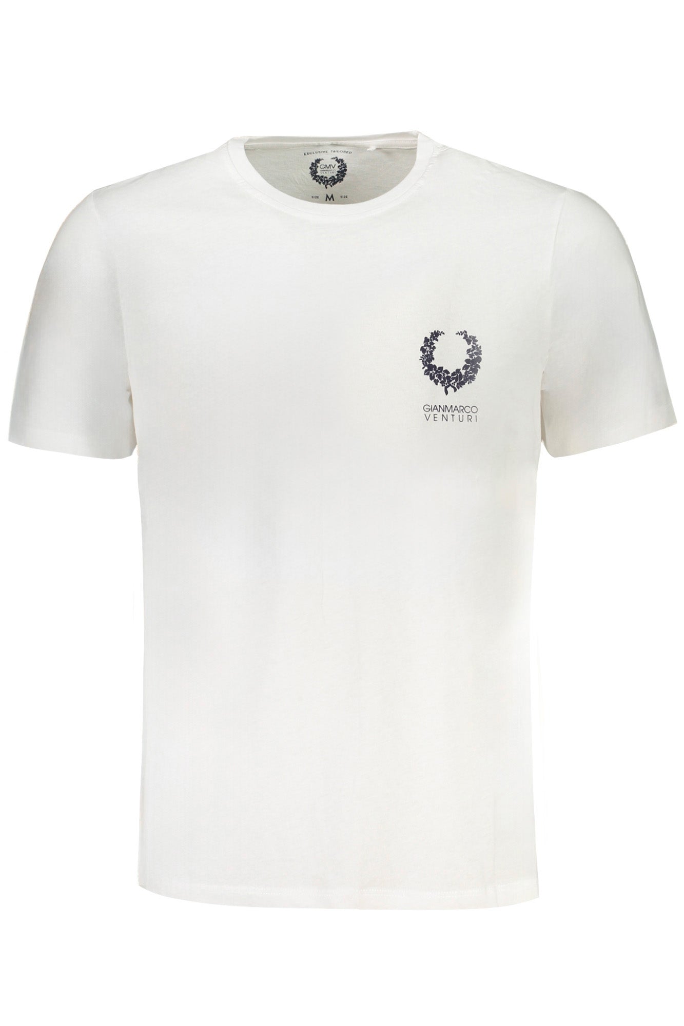 GIAN MARCO VENTURI HERREN-KURZÄRMELIGES T-SHIRT WEISS