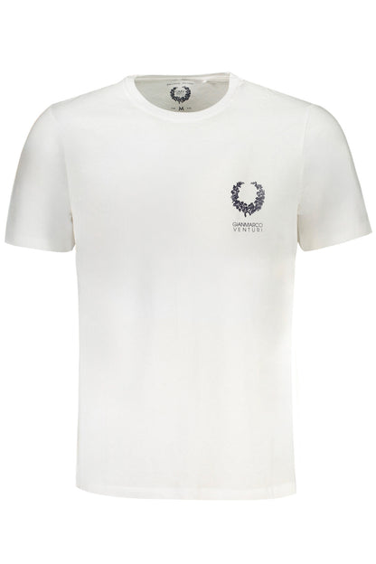 GIAN MARCO VENTURI HERREN-KURZÄRMELIGES T-SHIRT WEISS