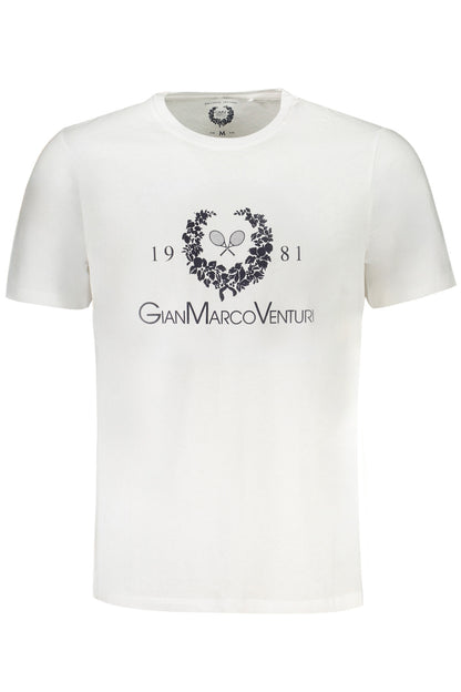 GIAN MARCO VENTURI HERREN-KURZÄRMELIGES T-SHIRT WEISS