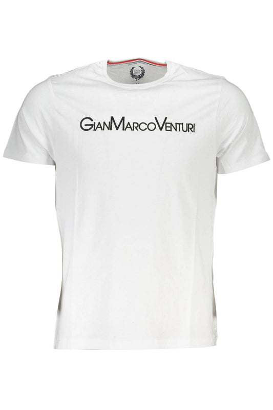 GIAN MARCO VENTURI HERREN-KURZARM-T-SHIRT WEISS