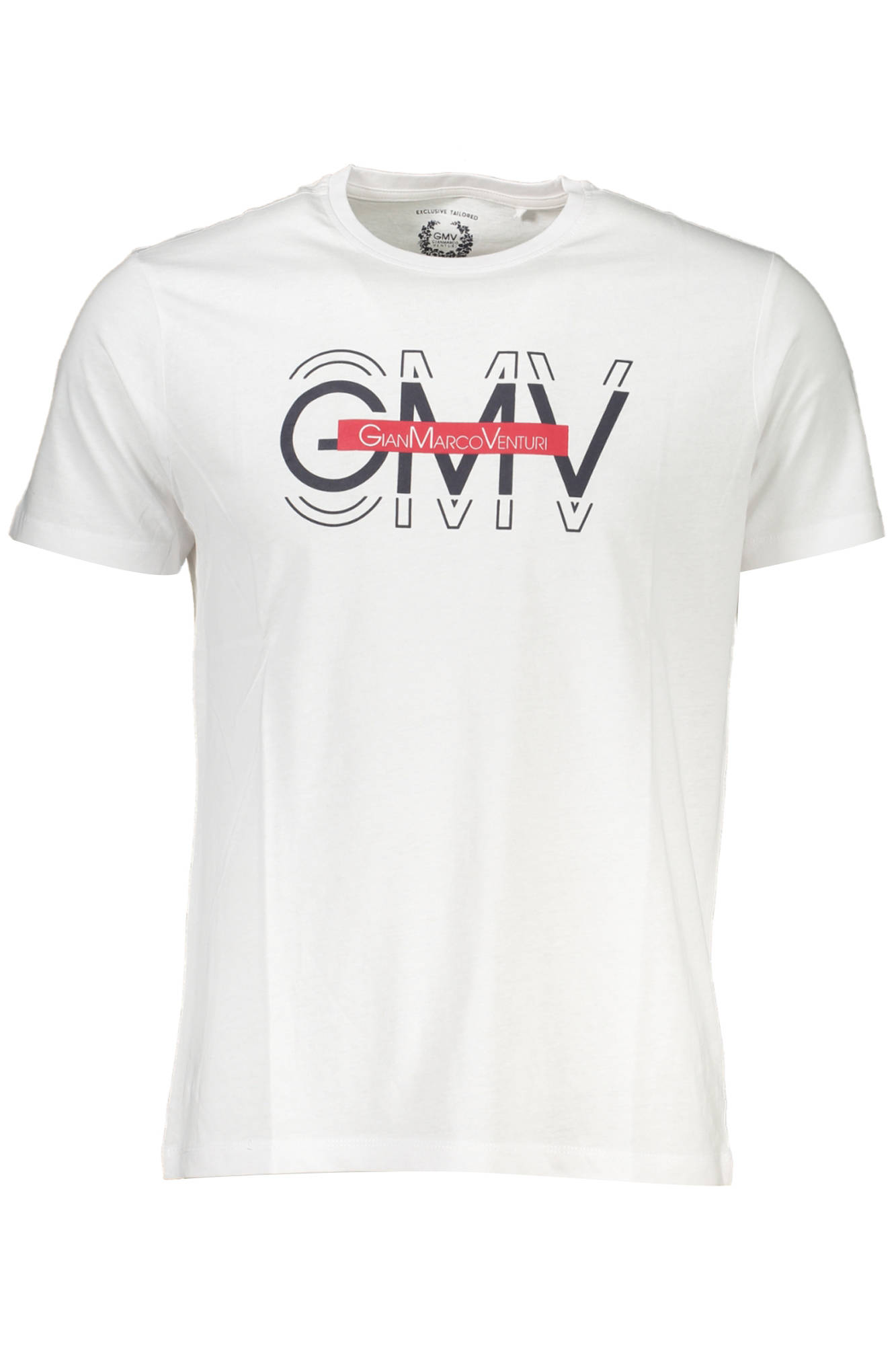 GIAN MARCO VENTURI HERREN KURZARM T-SHIRT WEISS