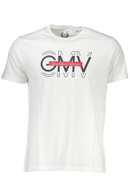 GIAN MARCO VENTURI HERREN KURZARM T-SHIRT WEISS