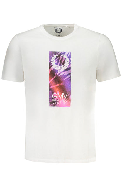 GIAN MARCO VENTURI HERREN-KURZÄRMELIGES T-SHIRT WEISS