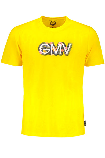 GIAN MARCO VENTURI GELBES KURZÄRMELIGES HERREN-T-SHIRT
