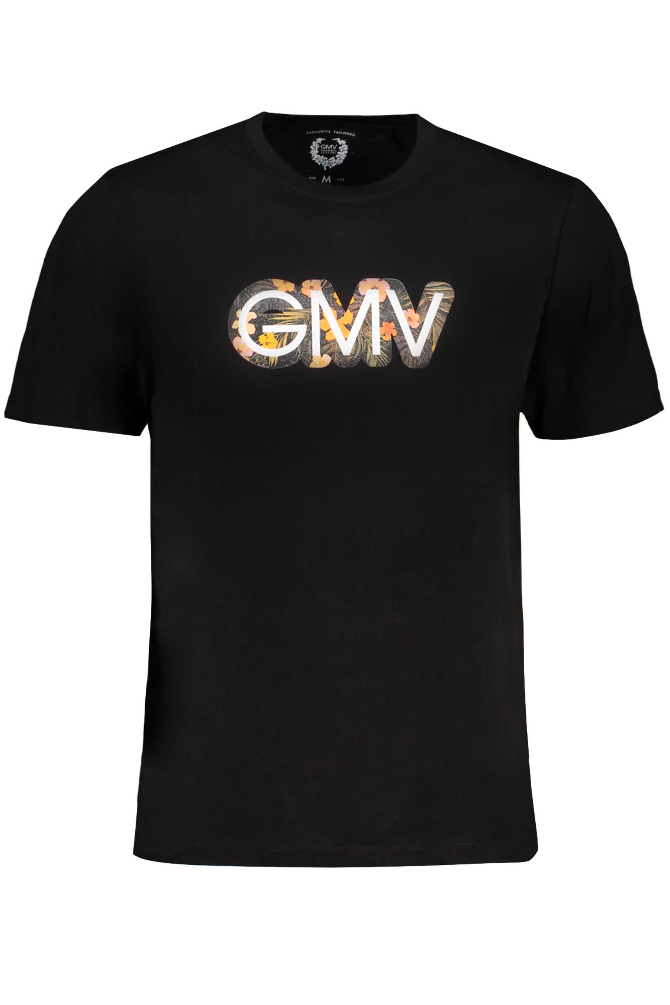GIAN MARCO VENTURI HERREN-KURZÄRMELIGES T-SHIRT SCHWARZ