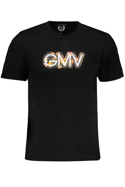 GIAN MARCO VENTURI HERREN-KURZÄRMELIGES T-SHIRT SCHWARZ