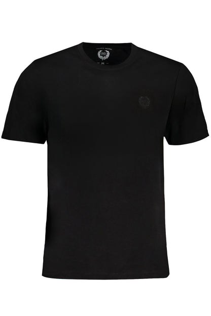 GIAN MARCO VENTURI HERREN-KURZÄRMELIGES T-SHIRT SCHWARZ