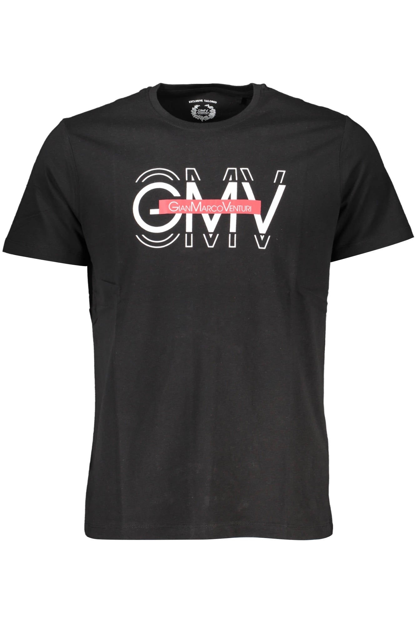 GIAN MARCO VENTURI HERREN KURZARM T-SHIRT SCHWARZ