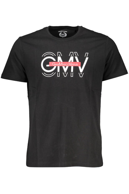 GIAN MARCO VENTURI HERREN KURZARM T-SHIRT SCHWARZ