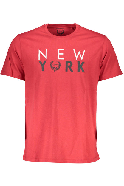 GIAN MARCO VENTURI HERREN KURZARM T-SHIRT ROT