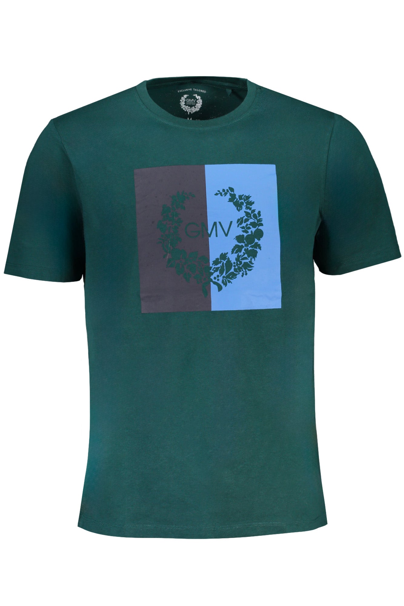 GIAN MARCO VENTURI GRÜNES KURZÄRMELIGES HERREN-T-SHIRT