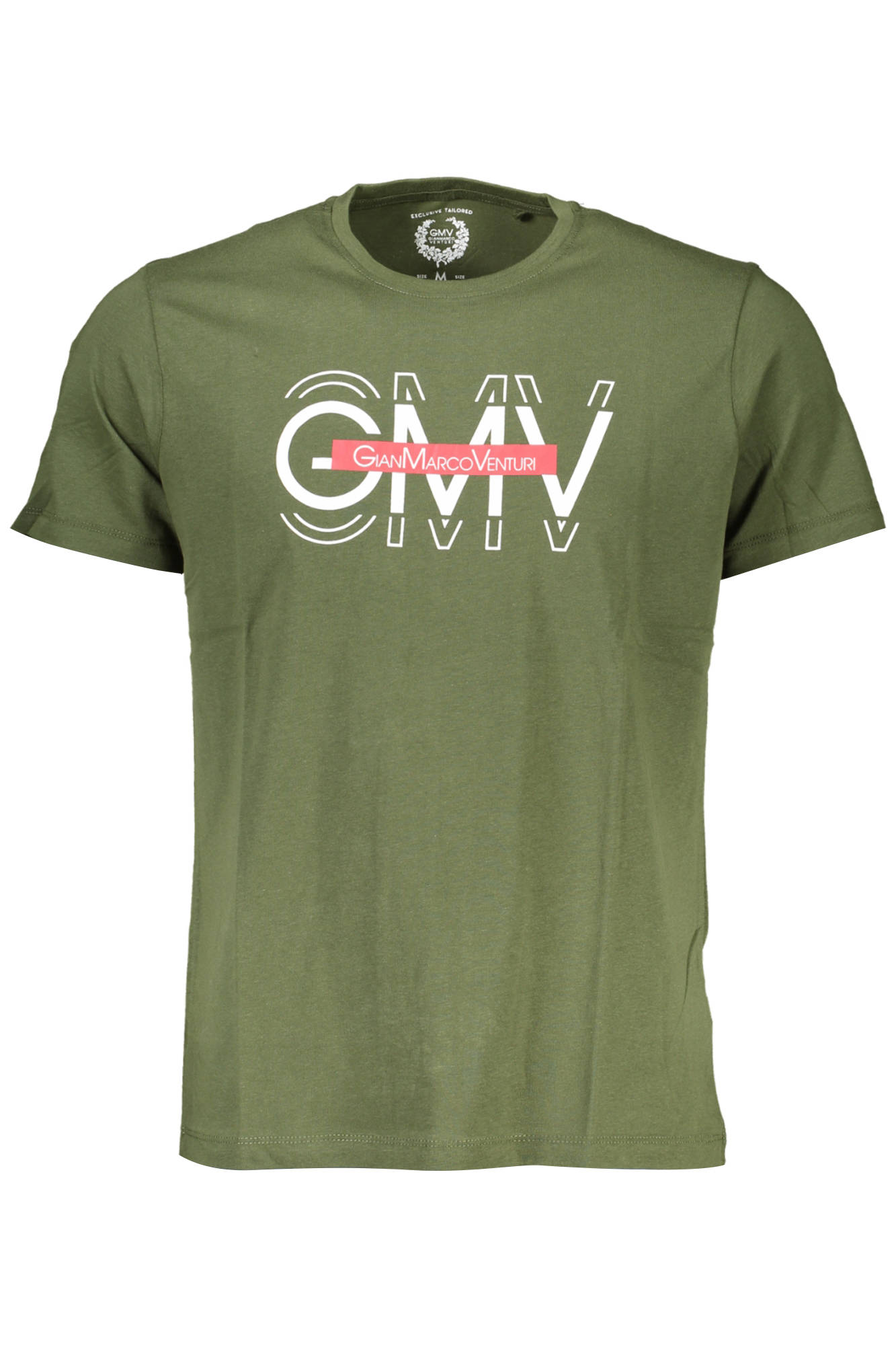 GIAN MARCO VENTURI HERREN-KURZÄRMELIGES T-SHIRT GRÜN