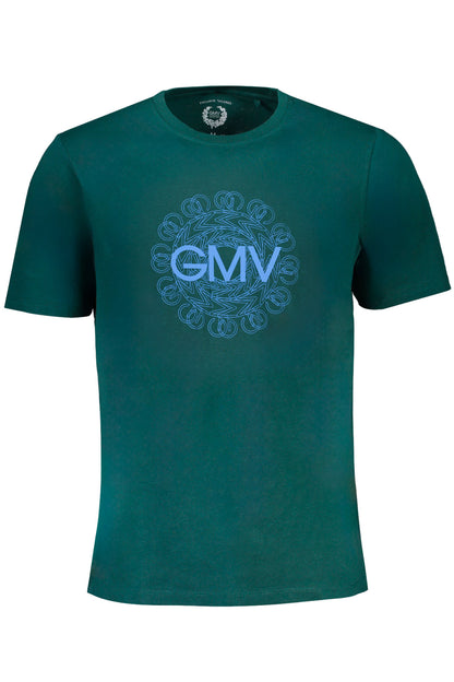 GIAN MARCO VENTURI GRÜNES KURZÄRMELIGES HERREN-T-SHIRT