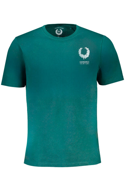 GIAN MARCO VENTURI GRÜNES KURZÄRMELIGES HERREN-T-SHIRT
