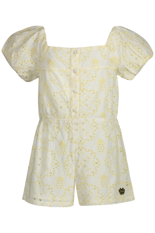 GUESS JEANS KURZES KLEID MÄDCHEN GELB