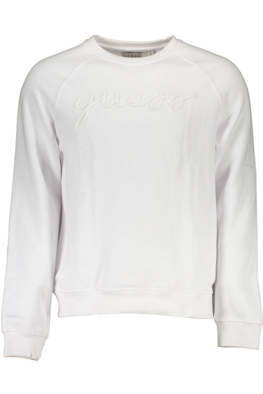 GUESS JEANS SWEATSHIRT OHNE REISSVERSCHLUSS HERREN WEISS