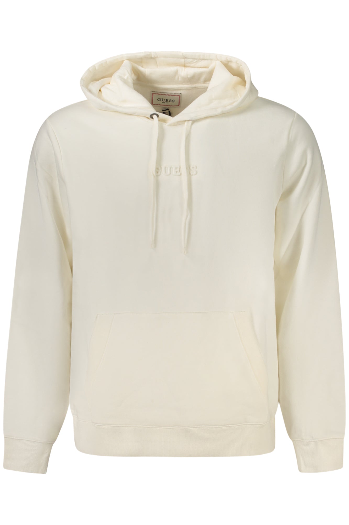GUESS JEANS SWEATSHIRT OHNE REISSVERSCHLUSS HERREN WEISS