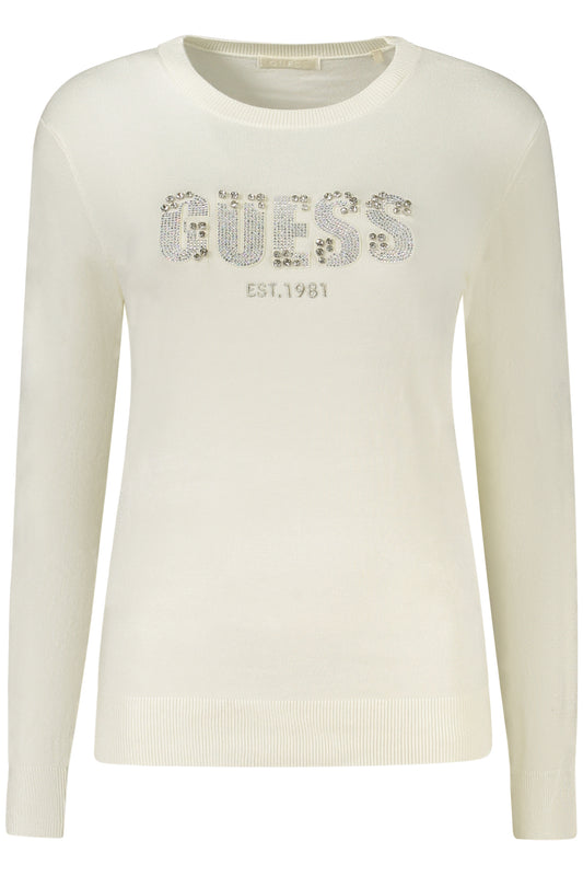 GUESS JEANS WEIßER PULLOVER FÜR DAMEN