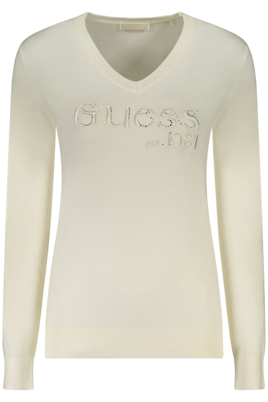 GUESS JEANS WEIßER PULLOVER FÜR DAMEN