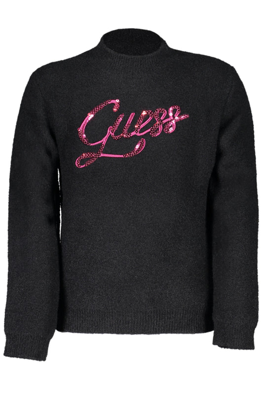 GUESS JEANS SCHWARZER MÄDCHENPULLOVER