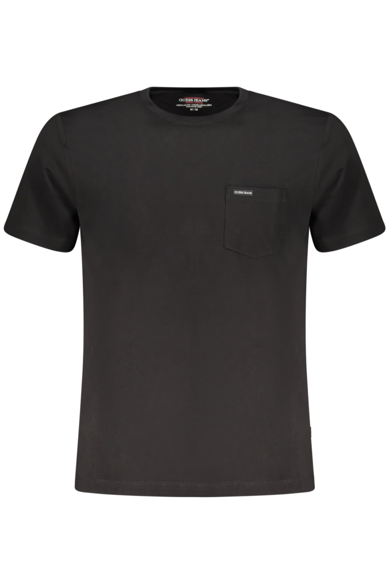 GUESS JEANS Herren Kurzarm-T-Shirt Schwarz