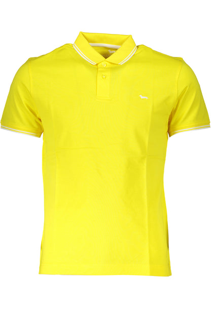 HARMONT &amp; BLAINE GELBES KURZÄRMELIGES POLOSHIRT FÜR HERREN