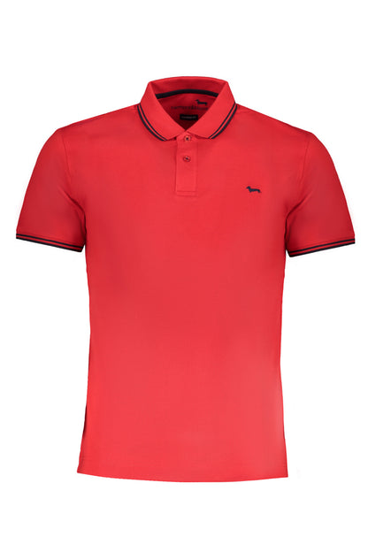 HARMONT &amp; BLAINE ROTES KURZÄRMELIGES POLOSHIRT FÜR HERREN