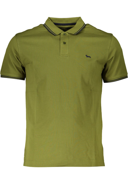 HARMONT &amp; BLAINE GRÜNES KURZÄRMELIGES POLOSHIRT FÜR HERREN