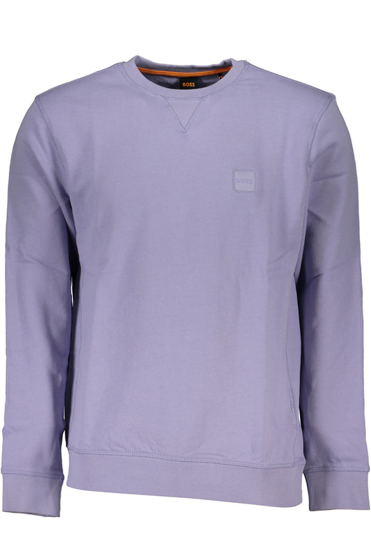 HUGO BOSS HERREN-SWEATSHIRT LILA MIT REISSVERSCHLUSS
