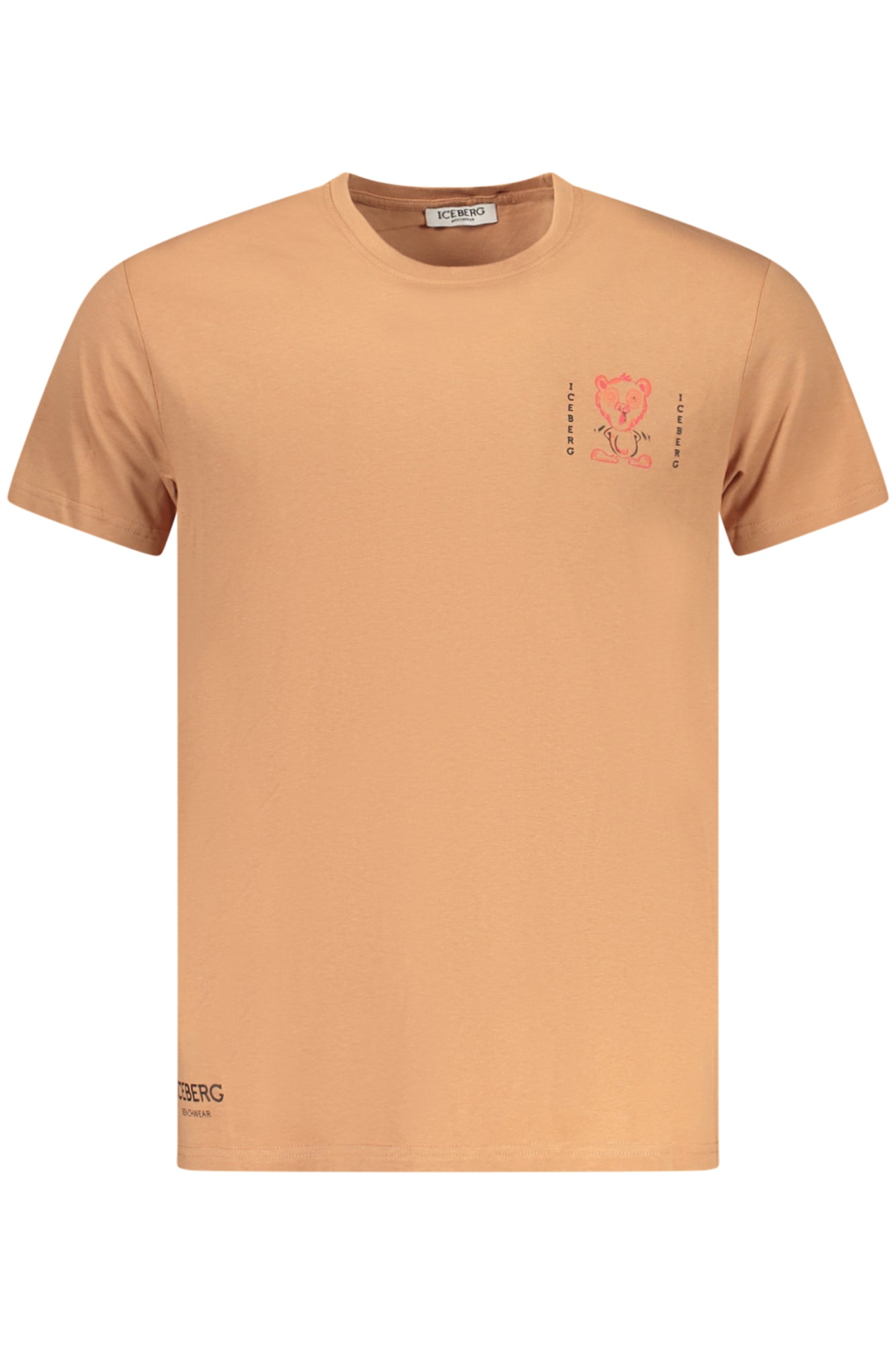 ICEBERG Herren-T-Shirt mit kurzen Ärmeln, braun