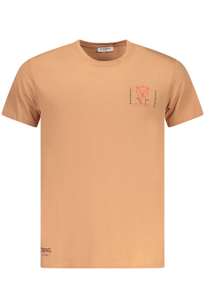 ICEBERG Herren-T-Shirt mit kurzen Ärmeln, braun
