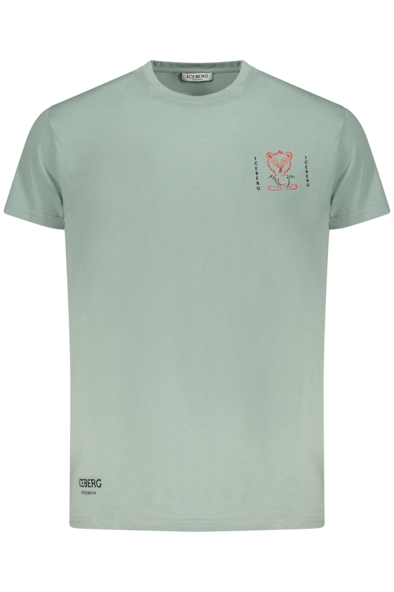 ICEBERG Herren-Kurzarm-T-Shirt Grün