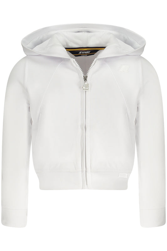 K-WAY SWEATSHIRT MIT ZIP FÜR MÄDCHEN WEISS